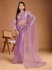 Embroidered Saree with Blouse