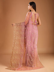 Embroidered Saree with Blouse