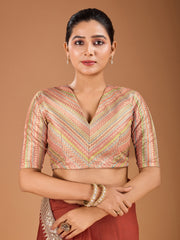 Embroidered Border Saree with Blouse