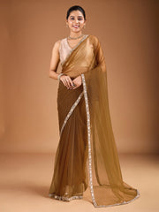 Embroidered Border Saree