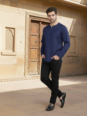 Round Neck Above Knee Straight Kurta