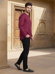 Round Neck Above Knee Straight Kurta