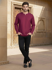 Round Neck Above Knee Straight Kurta