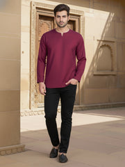 Round Neck Above Knee Straight Kurta