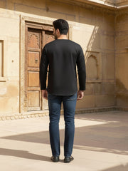 Round Neck Above Knee Straight Kurta
