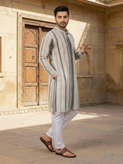 Printed Mandarin Collar Kurta Sets