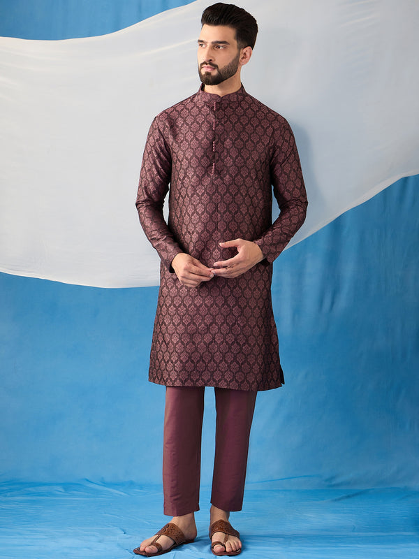 Mandarin Collar Kurta & Trousers