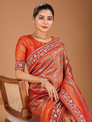 Woven Design Kanjeevaram Heavy Work Saree