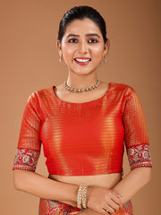 Woven Design Kanjeevaram Heavy Work Saree