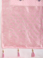 Floral Woven Design Saree With Blouse