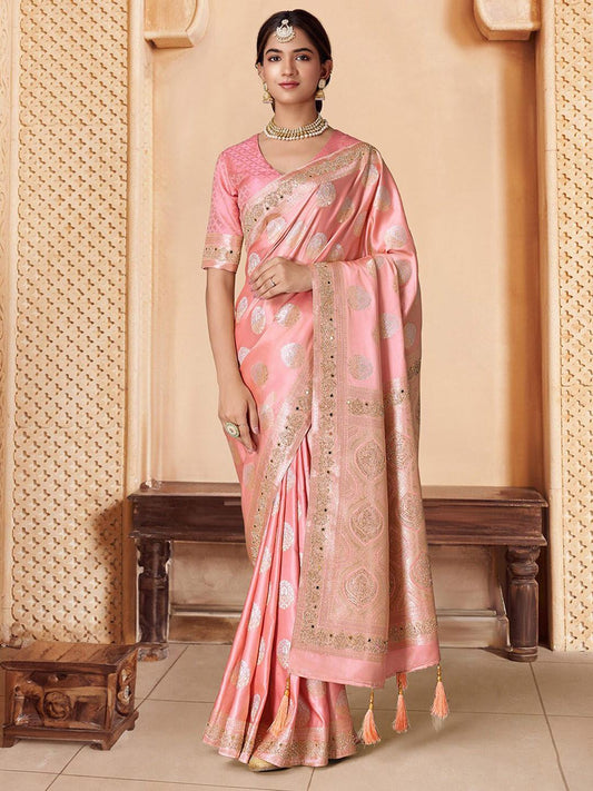 Embroidered Woven Design Saree
