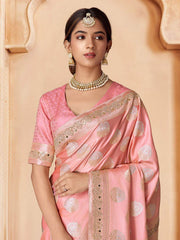 Embroidered Woven Design Saree