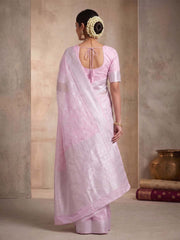 Ethnic Motifs Zardozi Pure Cotton Saree