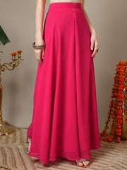 Girls Floral Embroidered Regular Kurta with Palazzos