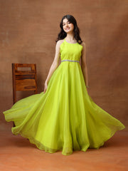 Shoulder Straps Gown Ethnic Dresses