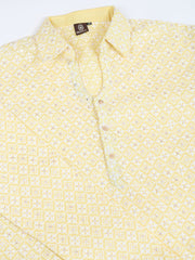 Floral Embroidered Chikankari Shirt Collar Straight Kurta With Trousers