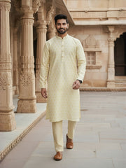 Men Ethnic Motifs Embroidered Thread Work Kurta