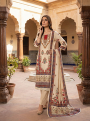 Women Floral Printed Regular Sequinned Kurta with Trousers & With Dupatta