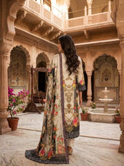 Women Ethnic Motifs Printed Regular Sequinned Pure Silk Kurta with Trousers & With Dupatta