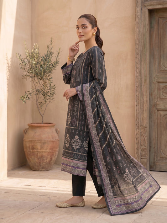 Women Ethnic Motifs Printed Regular Pure Silk Kurta with Trousers & With Dupatta