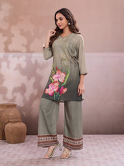 Floral Printed Tunic with Palazzos