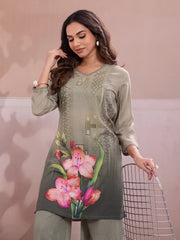 Floral Printed Tunic with Palazzos