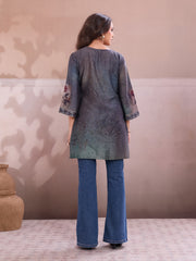 Floral Printed V-Neck Kurti