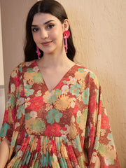 Printed Tunic With Palazzos Co-Ords