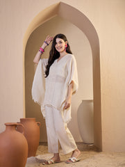 Women Self Design Tunic with Palazzos