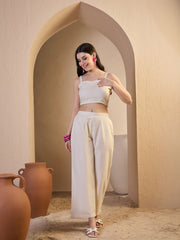 Women Self Design Tunic with Palazzos