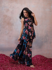 Floral Printed Top with Skirt