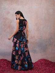 Floral Printed Top with Skirt