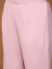 Romantic Florals Embroidered Tunic with Palazzos