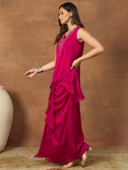 Embroidered Tunic with Palazzos