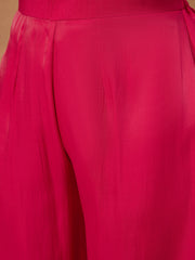 Floral Embroidered Top with Palazzos