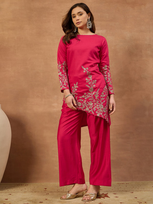 Embroidered Tunic with Palazzos