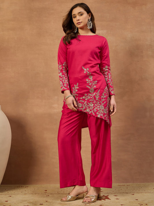 Embroidered Tunic with Palazzos