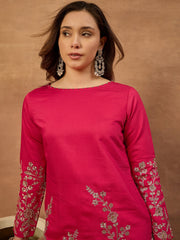 Embroidered Tunic with Palazzos