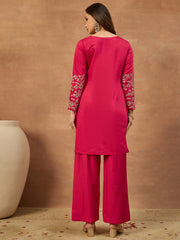 Embroidered Tunic with Palazzos
