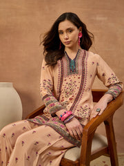 Indie Florals Silk Printed Top with Palazzos
