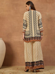 Silk Printed Tunic with Palazzos