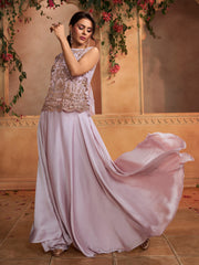 Bling & Sparkly Embellished Top with Palazzos