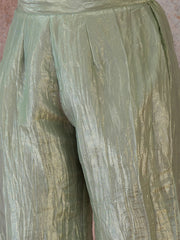 Organza Embellished Top with Palazzos