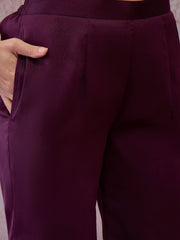 Floral Embroidered Top with Palazzos