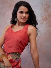 Embroidered Top with Skirt