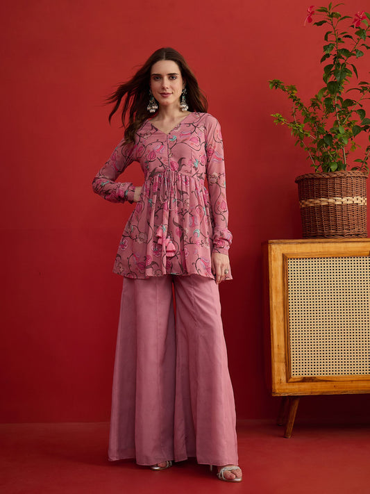 Printed Top with Palazzos