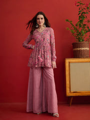 Printed Top with Palazzos