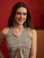 Printed Top with Palazzos