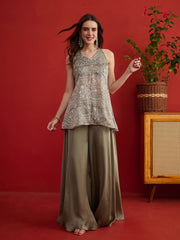 Printed Top with Palazzos