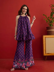 Printed Top with Palazzos